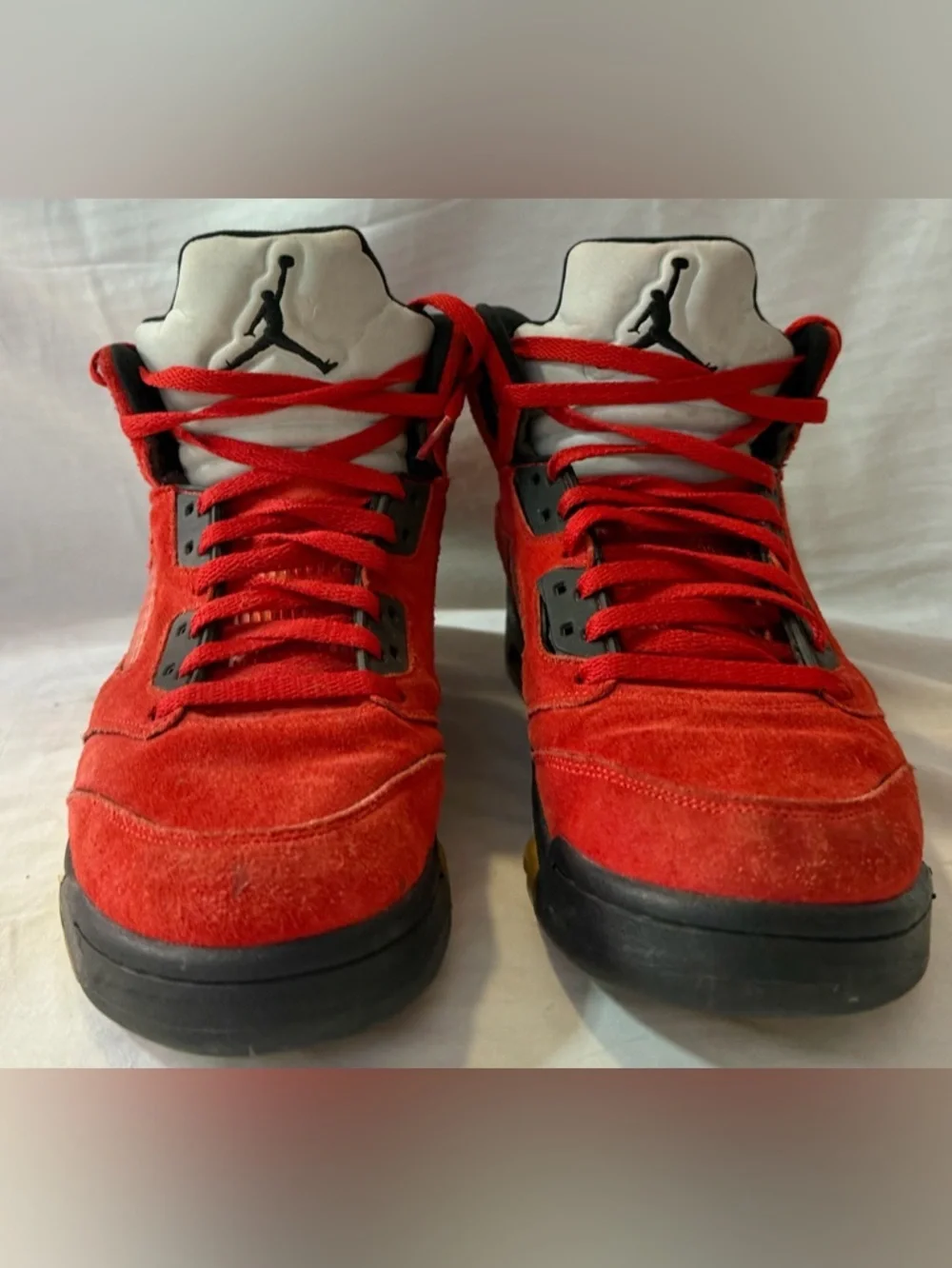 Nike Men's Air Jordan Retro 5 2009 TM8 136027-601 Raging Bull Red US 9.5